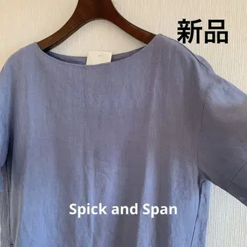 Spick&Span 스픽&스팬 린넨 원피스 반팔 F 블루
