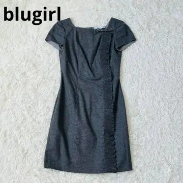 blugirl 블루걸 비쥬 리본 원피스 그레이 이탈리아제