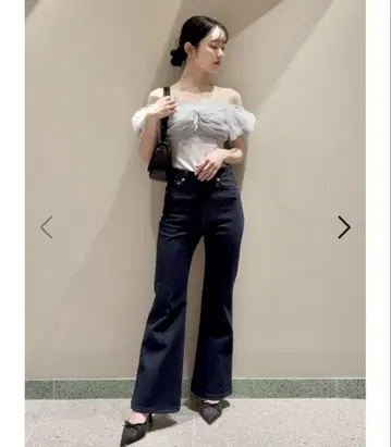 SNIDEL ORGANICS 부츠 컷 데님
