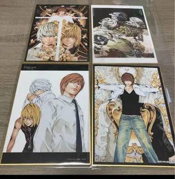 DEATH NOTE 전 미니 색지 컬렉션 4종 세트