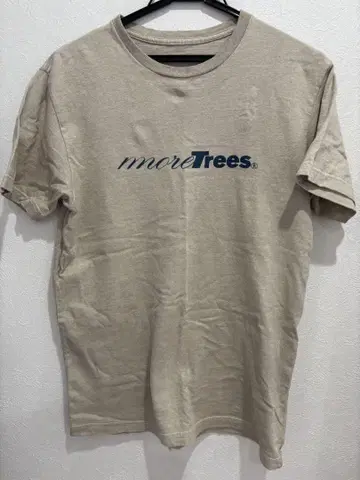 more Trees 오가닉 코튼 베이지 티셔츠