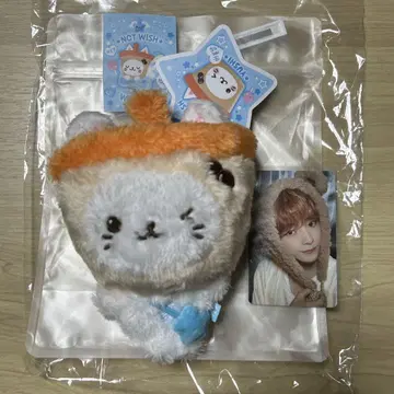 nctwish 유우시 봉제 인형 버블 냥 트레이딩 카드 fc