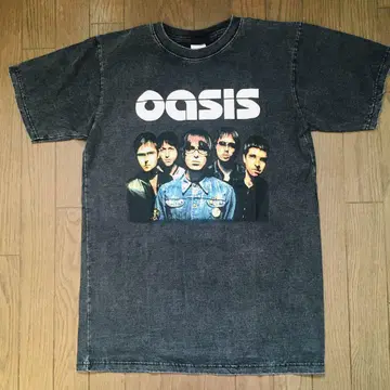 오아시스 oasis L 밴딩 티셔츠 락 티셔츠