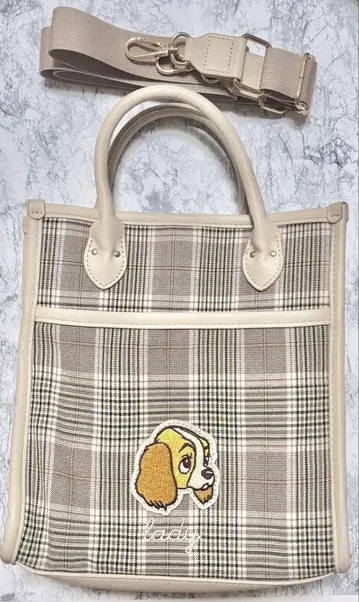 디즈니 아코모데 콜라보 강아지 이야기 레이디 숄더백