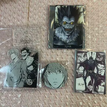 데스노트 야가미 라이토 류크 캔뱃지 아크릴 스탠드 혜택 카드