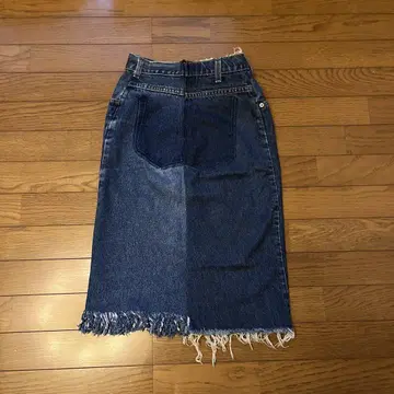77circa 데님 타이트 스커트