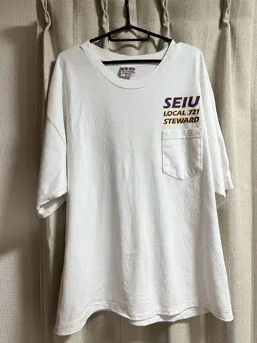 SEIU LOCAL 721 티셔츠 화이트