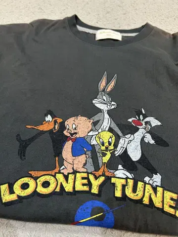 루니 툰즈 티셔츠 1990년 제작 그레이