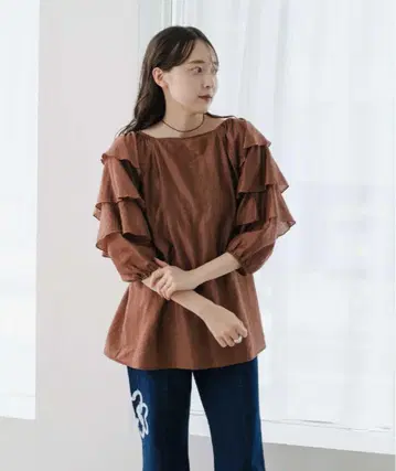 Kastane 티어드 프릴 튜닉 미사용 새상품