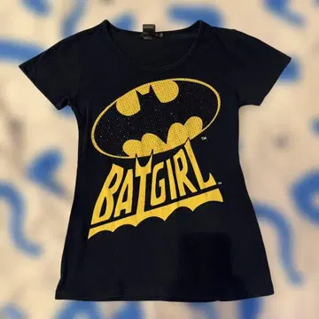 BATGIRL 티셔츠 그런지 y2k 피치 티 반짝이 라메