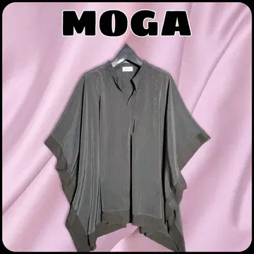 MAGA 판초풍 풀오버 튜닉 사이드 시어 넉넉한 디자인
