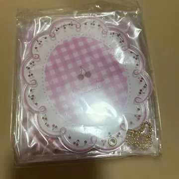 후쿠야 fukuya 체리 모자 꽁지 아크릴 프레임 핑크 복숭아색