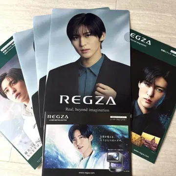 SnowMan 메구로 렌 REGZA 클리어 파일 & 카탈로그 세트