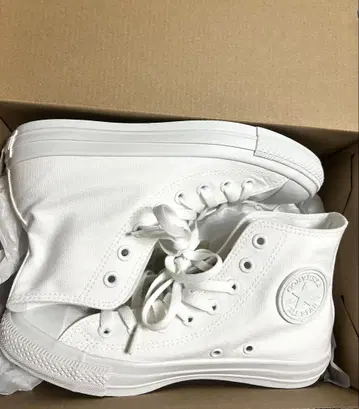 CONVERSE ALL STAR 화이트 하이컷 25cm