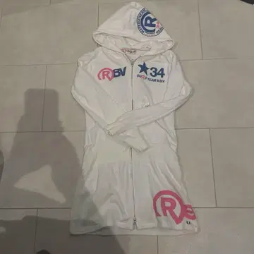 REAL B VOICE 후드 부착 맨투맨 M 화이트