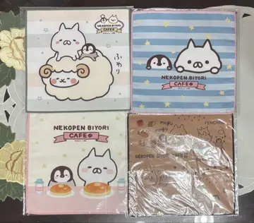 고양이 펜 비야 카페 타월