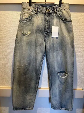 ANCELLM AGING SELVEDGE 테이퍼드 5P 데님