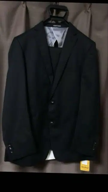 퍼슨즈 투 팬츠 남성용 수트 AB6 블랙 스트라이프 무늬