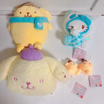 폼폼푸딩 헬로키티 봉제 인형 세트