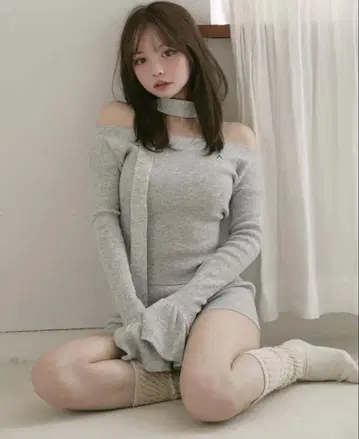 앤드메리 팜 리본 세트 회색