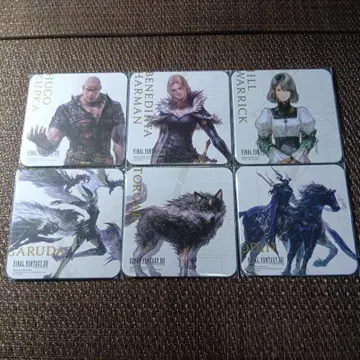 스퀘어 에닉스 카페 FF16 콜라보 코스터 6개 묶음 판매