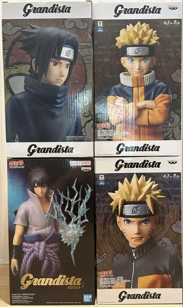 NARUTO 그란디스타 Grandista 나루토 사스케 피규어 4종 세트