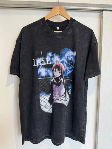 serial experiments lain 빈티지풍 티셔츠 L 사이즈