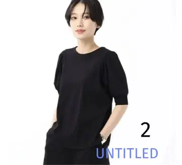 언타이틀 2WAY 코튼 100% 풀오버 탑 5부 소매