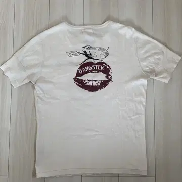 GANGSTERVILLE 화이트 헨리넥 티셔츠 M 사이즈