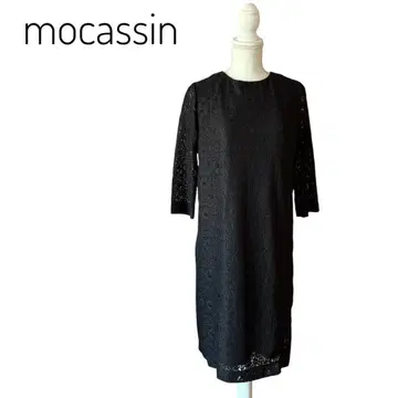 mocassin 모카산 준코 시마다 전체 레이스 블랙 원피스 드레스
