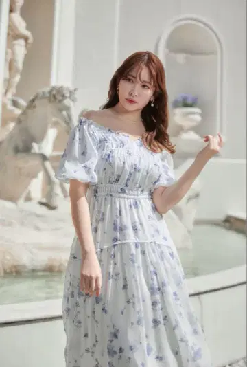 헤르리프토 벨 자르딘 시폰 드레스