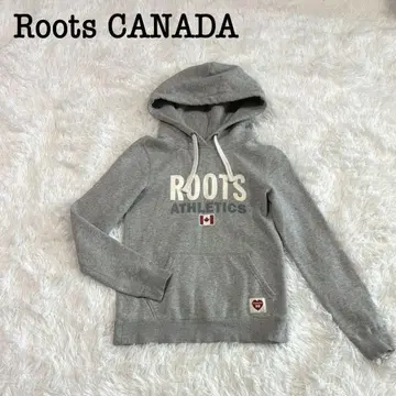 ROOTS CANADA 루츠 캐나다 후드 부착 후드티 그레이