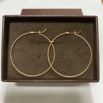 아가트 k10 후프 귀걸이 4cm