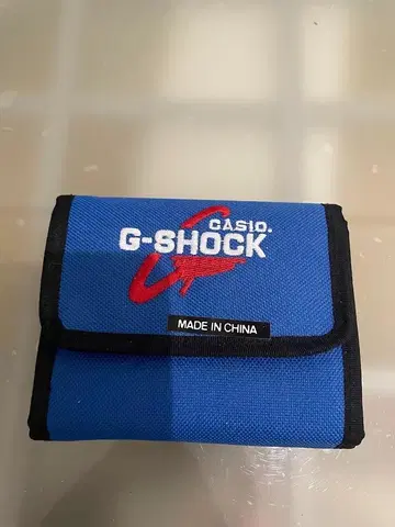 새상품 CASIO G-SHOCK 3단 폴더형 지갑 파랑 카시오
