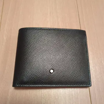 Montblanc 두겹 지갑 블랙 가죽 130315