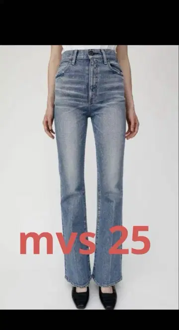 MOUSSY MVS FLARE 사이즈 25 플레어 블루