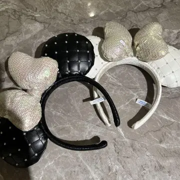 미키 퀼팅 머리띠 2개 세트