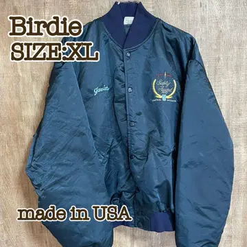 Birdie 버디 패딩 자켓 네이비 USA제 자수 로고