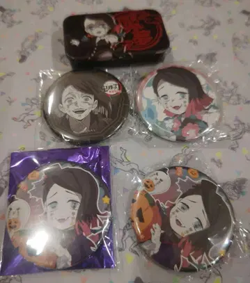 귀멸의 칼날 캔뱃지 슬라이드 캔 케이스 엔무 5종 세트