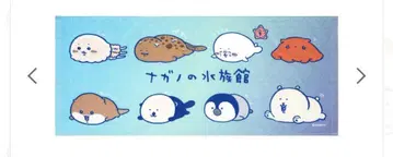 미개봉 새상품 나가노 수족관 얇은 소재 페이스 타월 면 100%