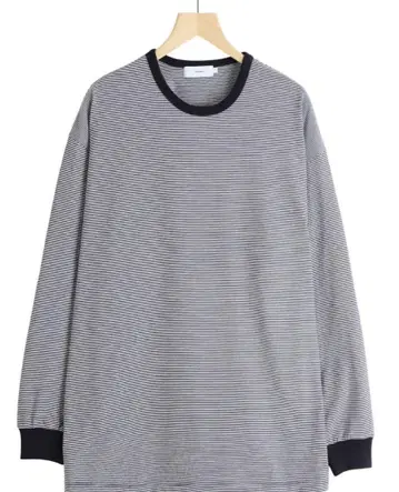 미사용 택 포함 그라프페이퍼 Narrow Border L/S Tee