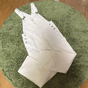SOMETHING 화이트 데님 살로펫