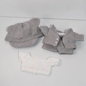 귀가 달린 코듀로이 4종 세트 그레이