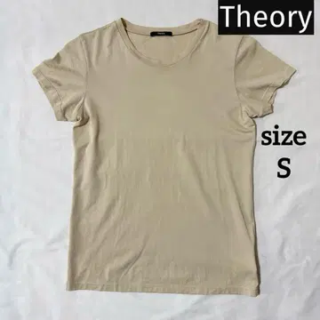 새상품급 Theory 베이지 티셔츠 S 띠어리