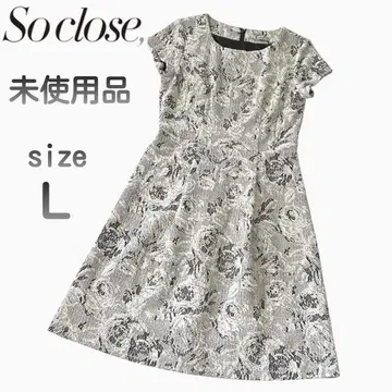 미사용품 So close 원피스 L 11호 무릎 기장 소크로스 디노스