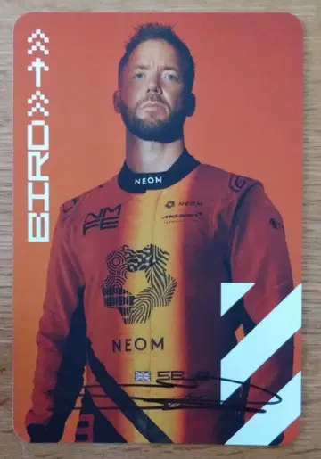 포뮬러 E 샘 버드 2025년 친필 사인 포함 카드 McLaren