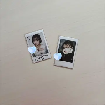 우메다 미유 온토쿠 솔로 폴라로이드 사인 포함 2장 세트
