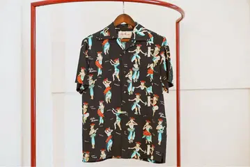 Aloha Blossoms 알로하 셔츠 반팔 블랙
