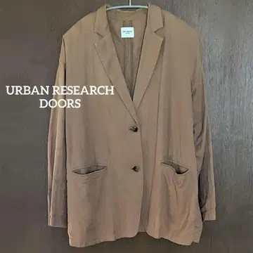 URBAN RESEARCH DOORS 코튼 린넨 테일러드 자켓