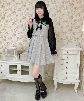 로지타 ROJITA 트리플 리본 디자인 원피스